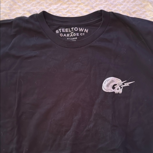 Steeltown Garage Co Black Short Sleeve Tee Vintage Style - Picture 2 of 3